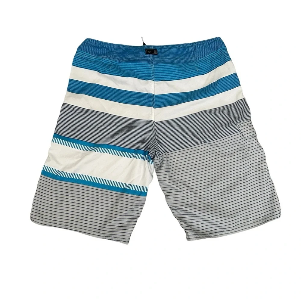 O'Neill Blue and Gray Board Shorts Swimwear